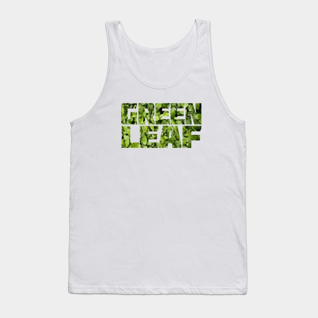 Green Leaf Tank Top by AyanoKouji